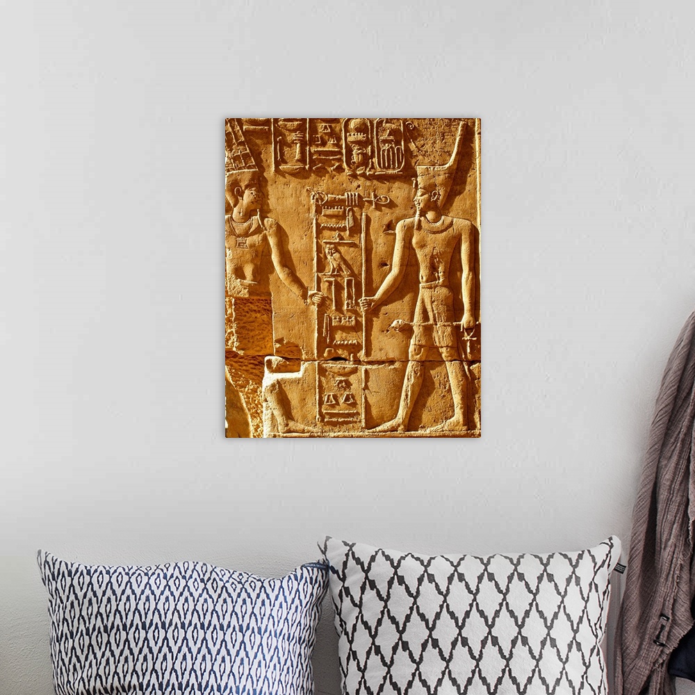 A bohemian room featuring Egypt, Temple of Karnak, relief in temple