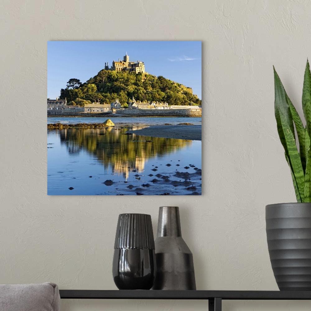 A modern room featuring United Kingdom, UK, England, Great Britain, Cornwall, Marazion, St Michael's Mount