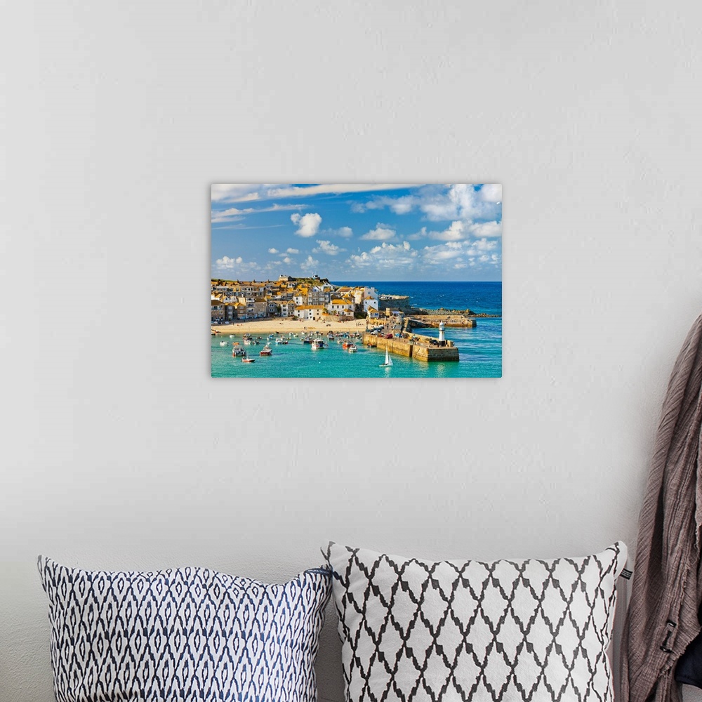 A bohemian room featuring England, Cornwall, Saint Ives, St Ives, The harbor