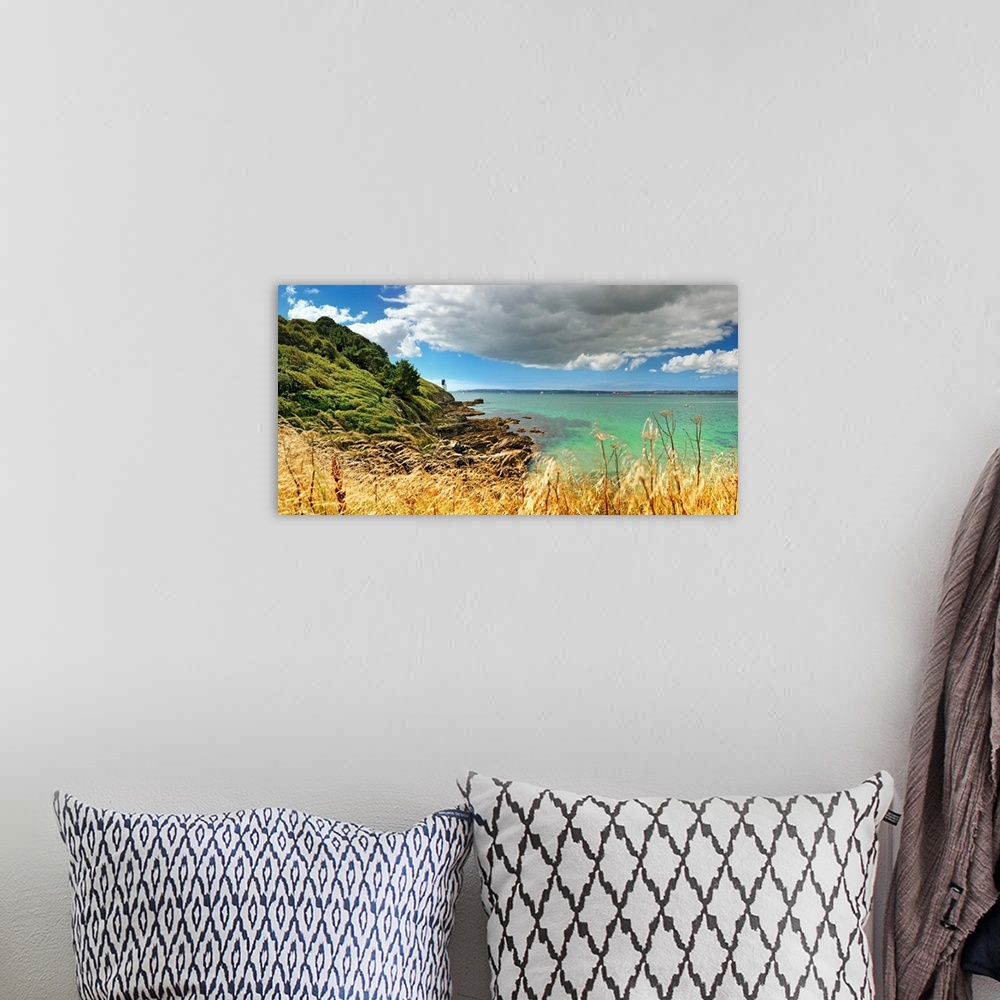 A bohemian room featuring United Kingdom, UK, England, Great Britain, Cornwall, St Anthony head lighthouse near St Mawes