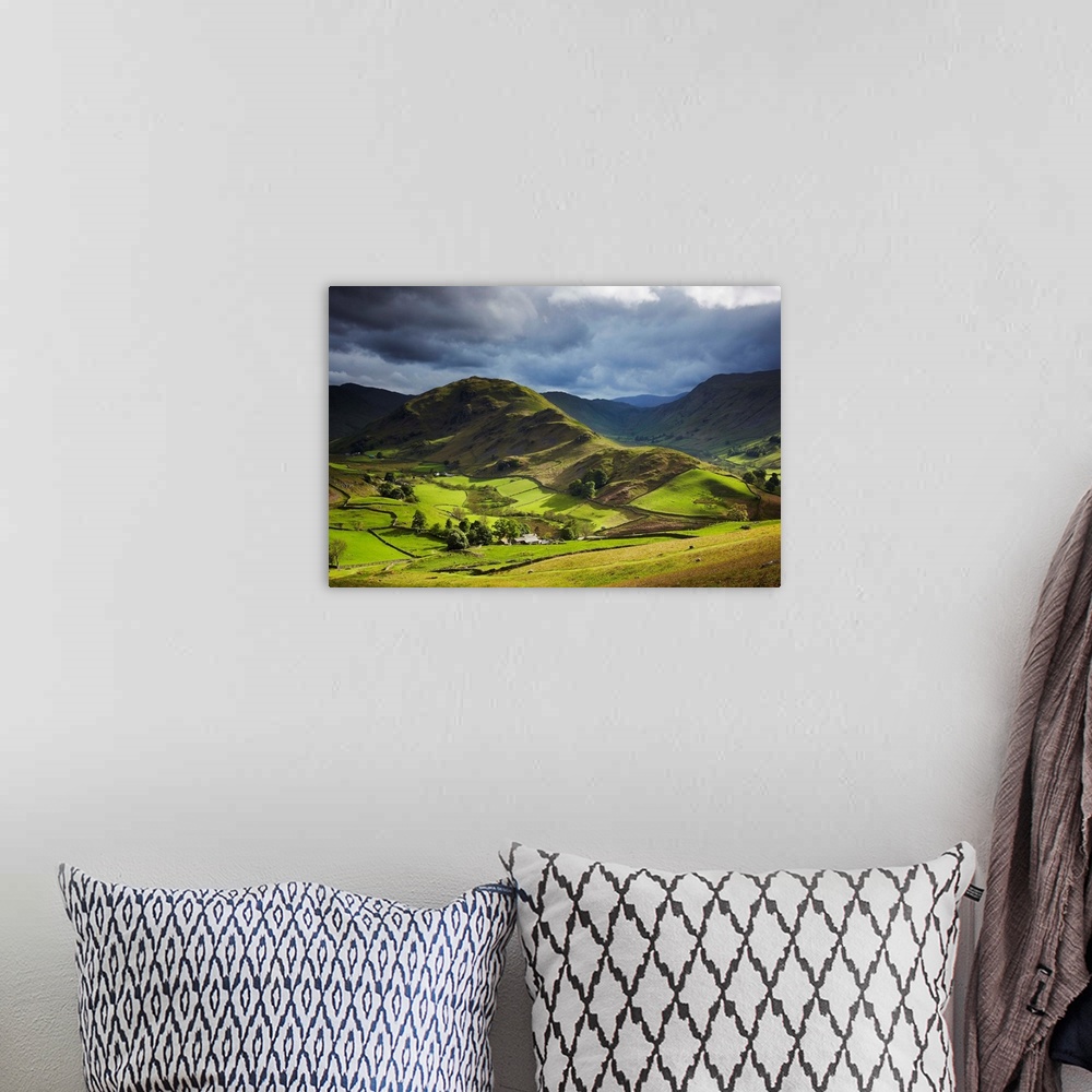 A bohemian room featuring United Kingdom, UK, England, Cumbria, Great Britain, Lake District, Ullswater, The valley of St M...