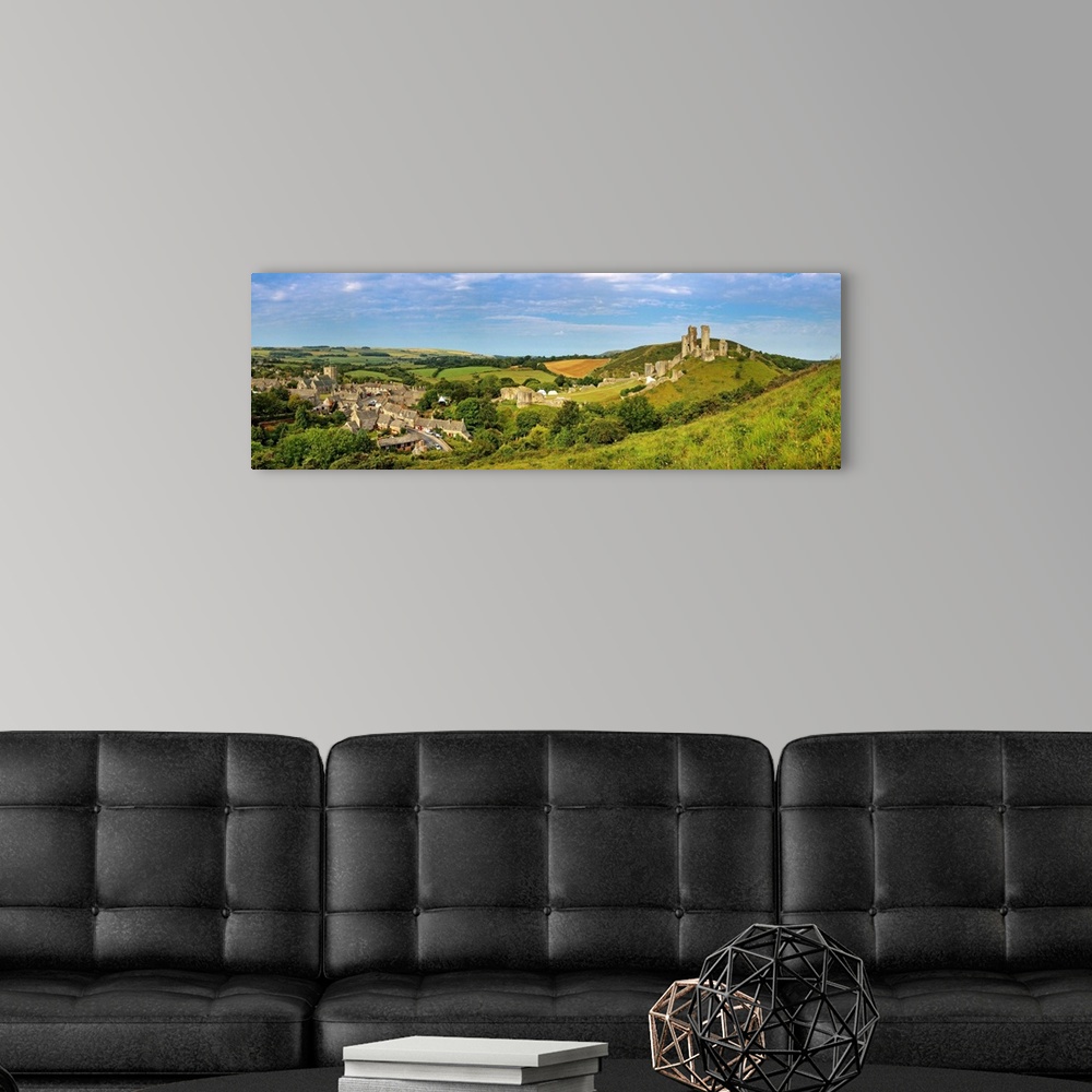 A modern room featuring United Kingdom, UK, England, Great Britain, Dorset, Corfe Castle in Corfe village in Purbeck island