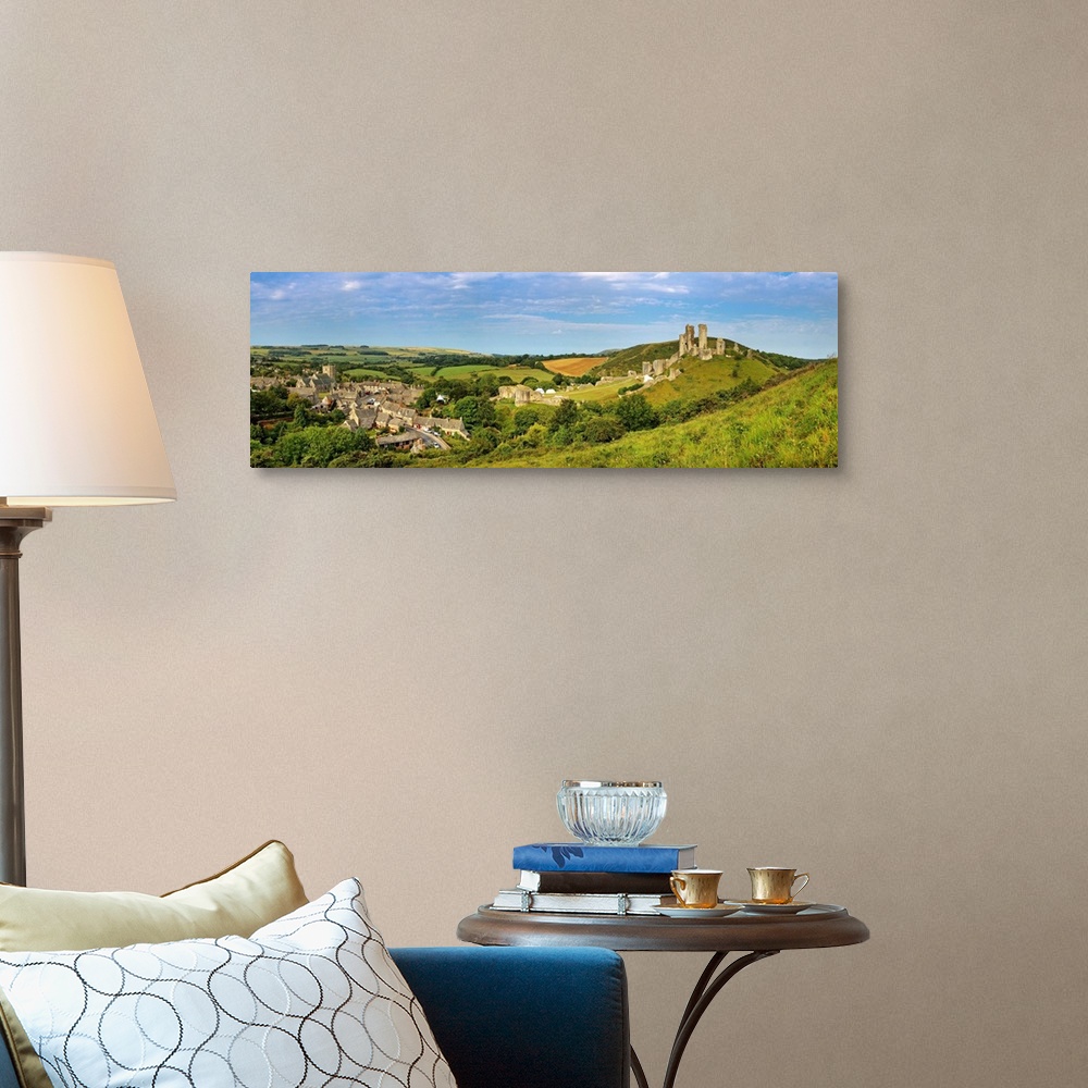 A traditional room featuring United Kingdom, UK, England, Great Britain, Dorset, Corfe Castle in Corfe village in Purbeck island