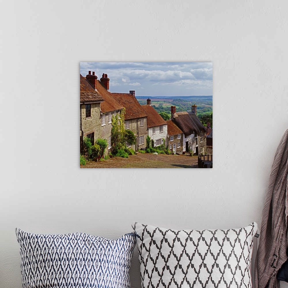 A bohemian room featuring England, Dorset, Shaftesbury, The village