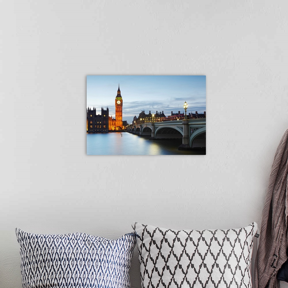 A bohemian room featuring UK, England, London, Great Britain, City of Westminster, Big Ben, Big Ben, the Houses of Parliame...