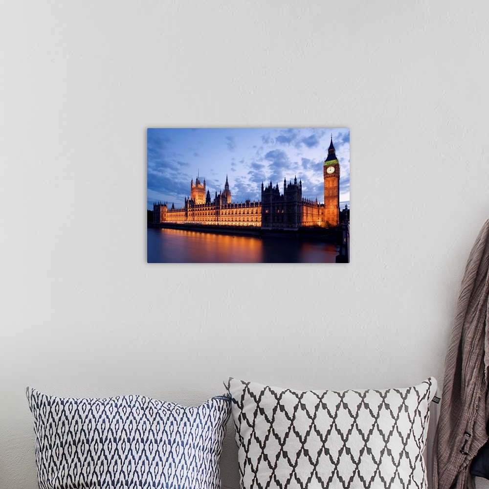 A bohemian room featuring England, London, Palace of Westminster, Houses of Parliament, Big Ben