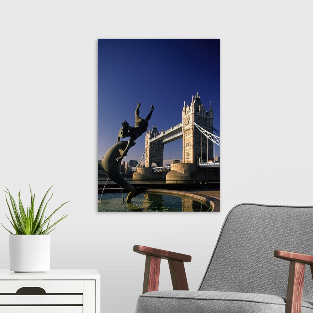 A modern room featuring England, London, Tower Bridge
