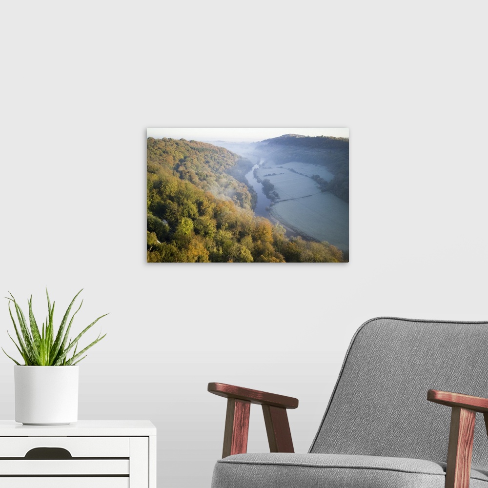 A modern room featuring United Kingdom, UK, England, View over the River Wye, Symonds Yat