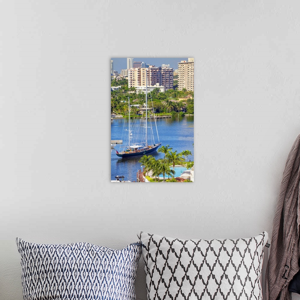 A bohemian room featuring Florida, Atlantic ocean, Fort Lauderdale, Sailboat on the Intracoastal Waterway