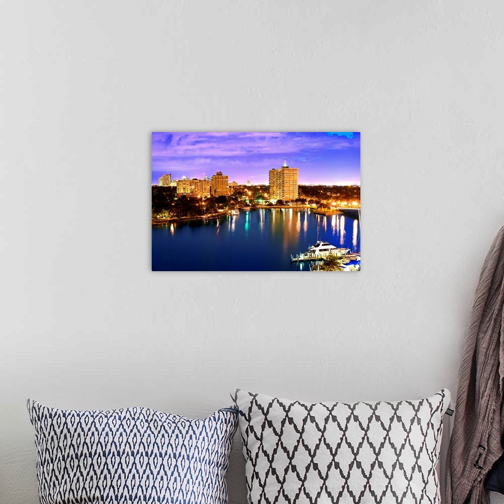 A bohemian room featuring Florida, Fort Lauderdale, Atlantic ocean, View of the city and canals