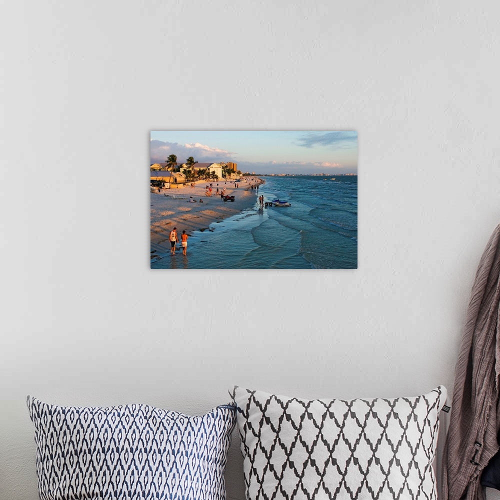 A bohemian room featuring United States, USA, Florida, Fort Myers beach, The beach at sunset