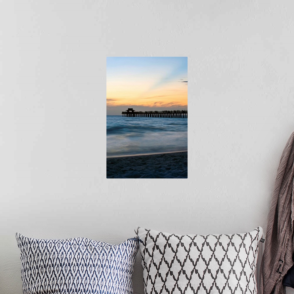 A bohemian room featuring Florida, Naples, beach and Naples Pier at sunset.