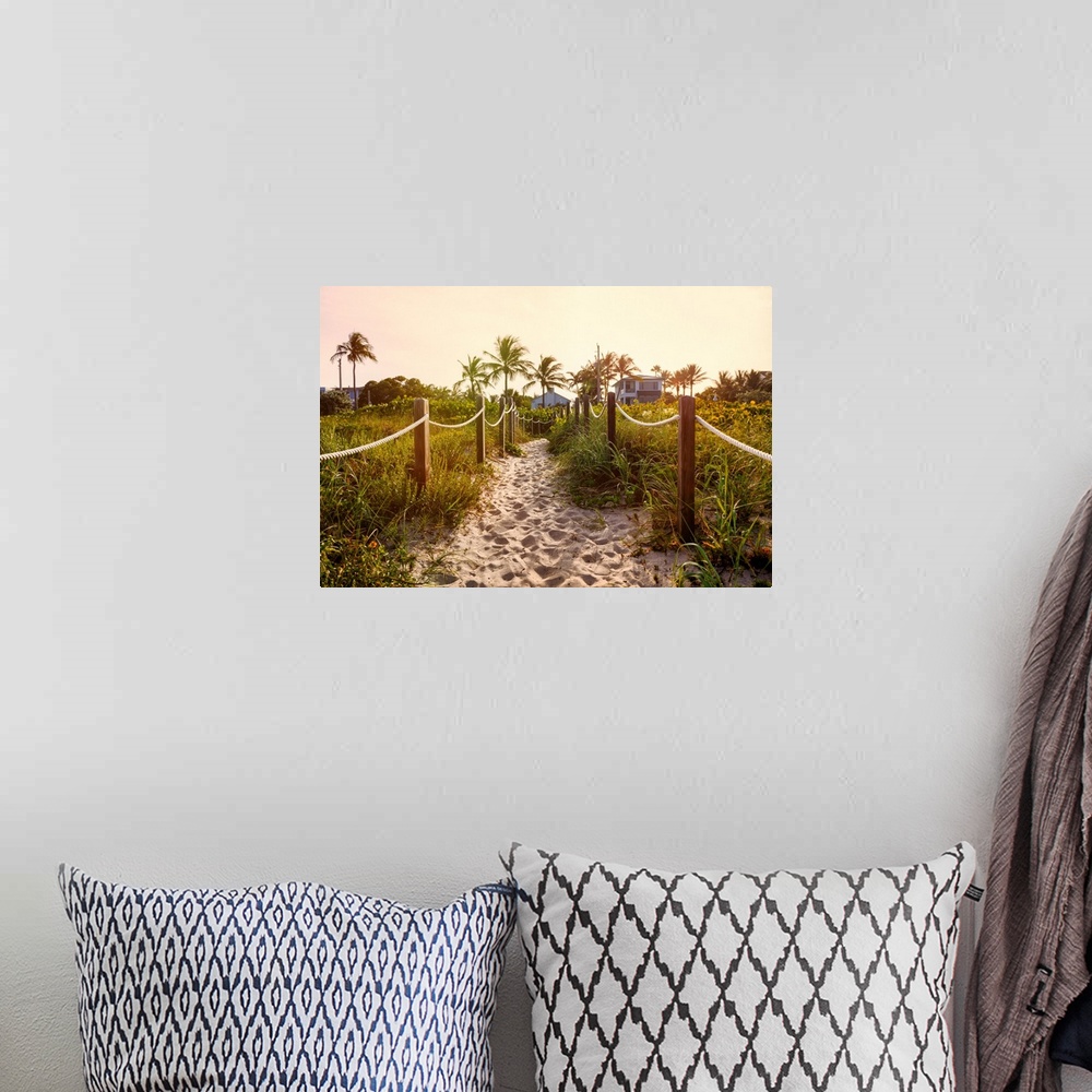 A bohemian room featuring Florida, South Florida, Delray Beach, pathway on beach.