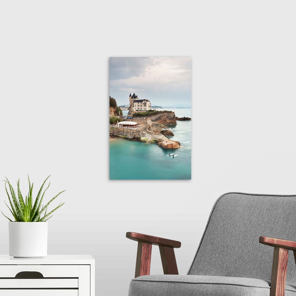 A modern room featuring France, Aquitaine, Biarritz, Atlantic ocean, The Basque Country, View of Villa Belza