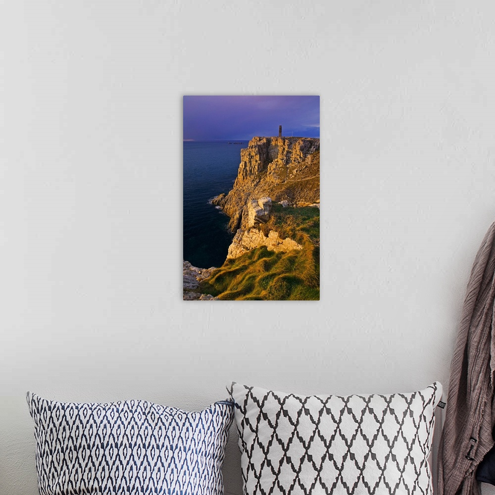 A bohemian room featuring Approaching storm on the cliffs of Pointe du Pen hir, the westernmost point of the Crozon peninsu...