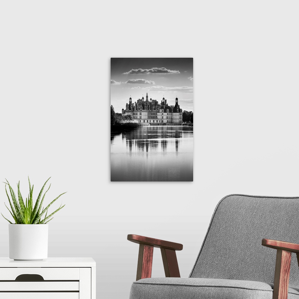 A modern room featuring France, centre, chambord castle, castle.
