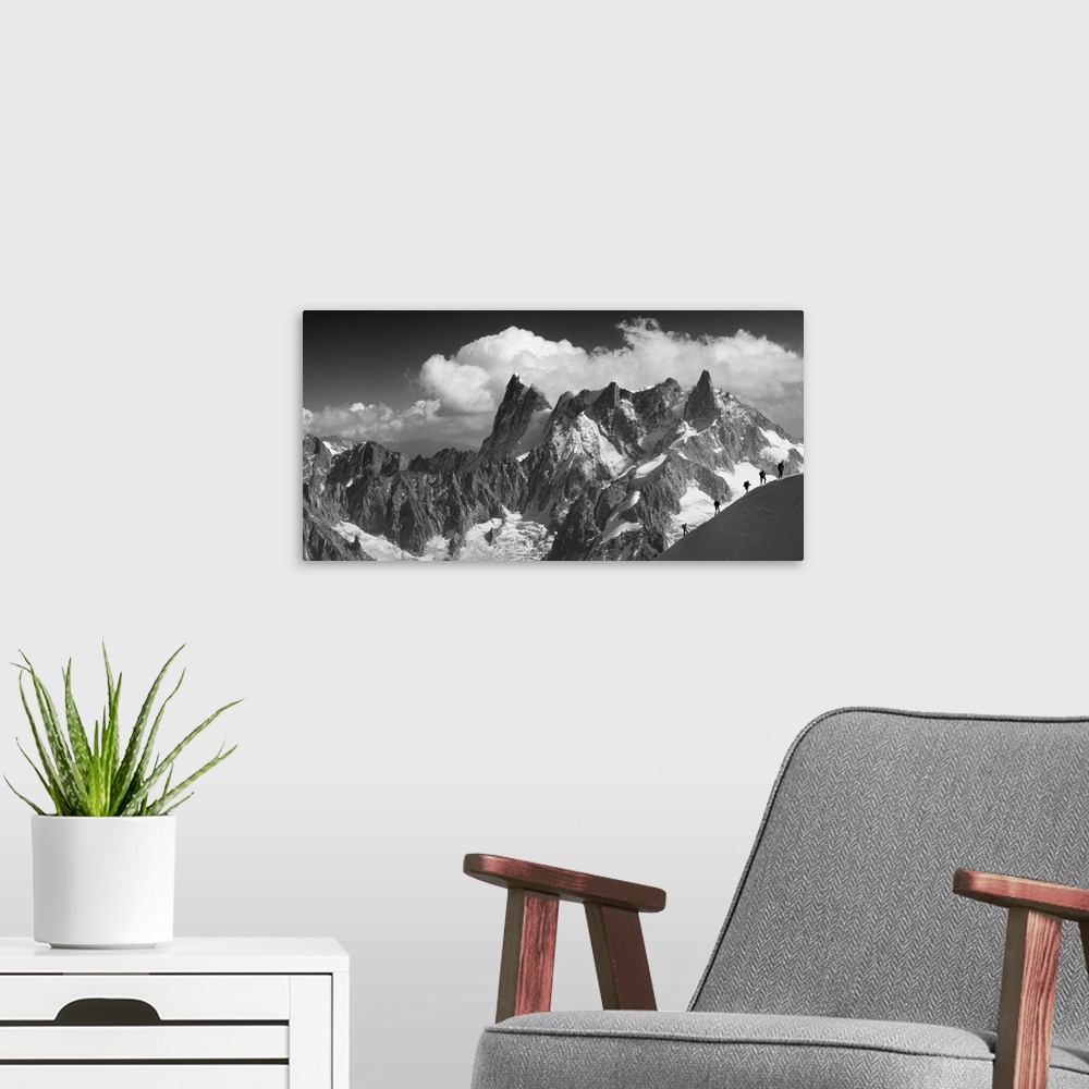 A modern room featuring France, Chamonix, Vallee Blanche and Grand Jorasses