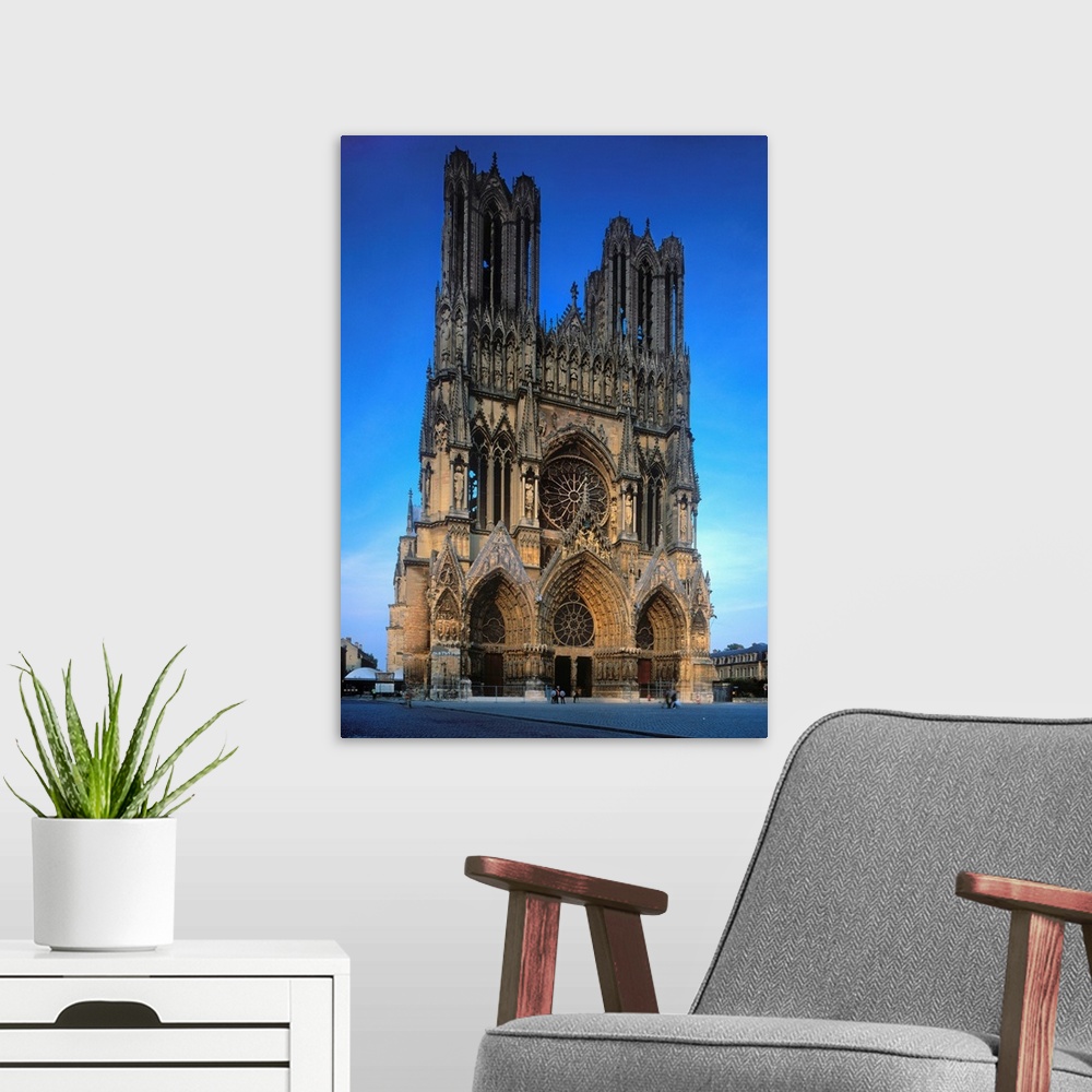 A modern room featuring France, Champagne-Ardenne, Champagne, Reims, Notre-Dame de Reims cathedral