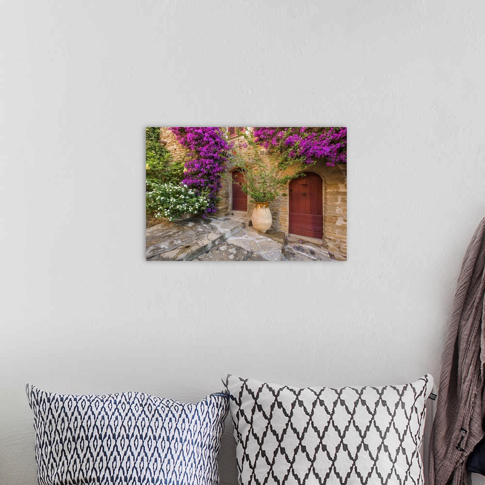 A bohemian room featuring France, Provence-Alpes-Cote d'Azur, Bormes-les-Mimosas, Cote d'Azur, French Riviera, Var, House e...