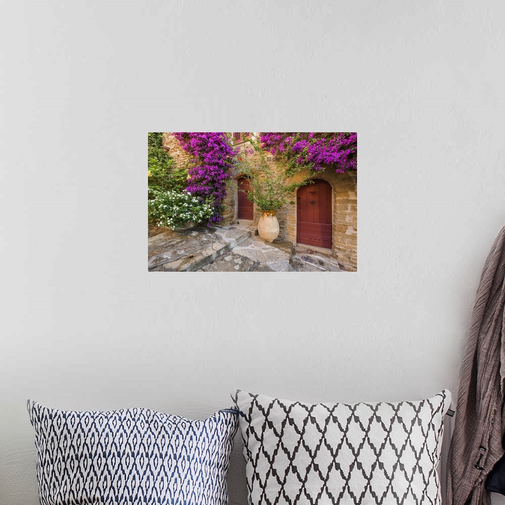 A bohemian room featuring France, Provence-Alpes-Cote d'Azur, Bormes-les-Mimosas, Cote d'Azur, French Riviera, Var, House e...