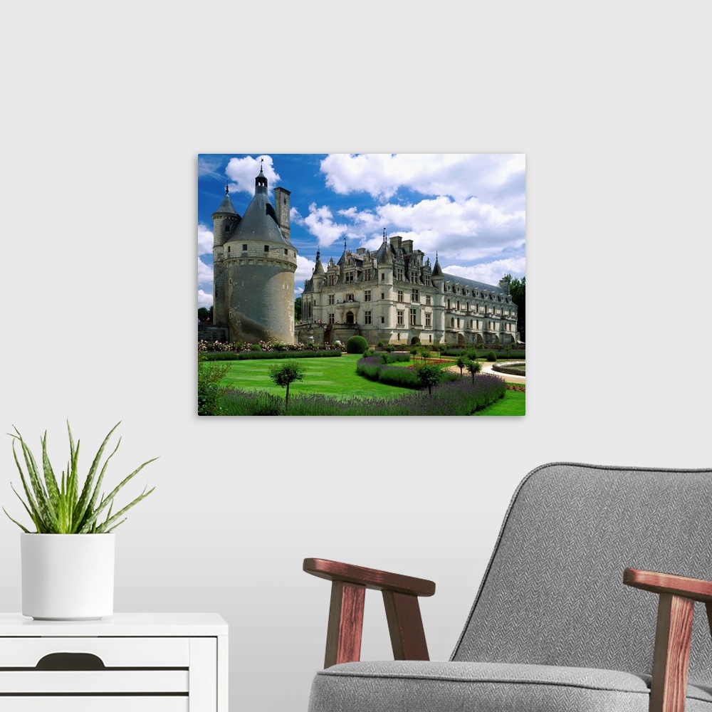 A modern room featuring France, Loire Valley, Chenonceaux Castle