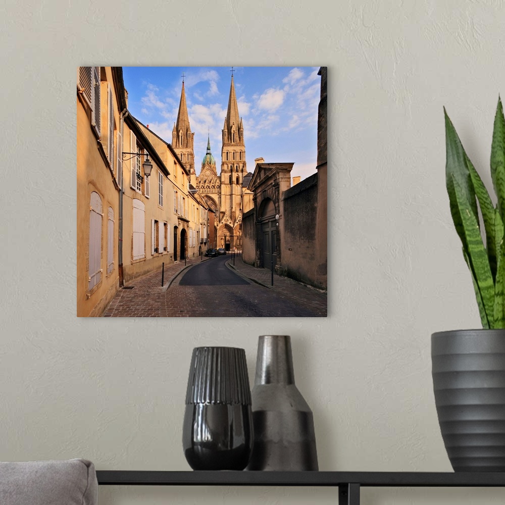 A modern room featuring France, Normandy, Basse-Normandie, Calvados, Bayeux, Cathedral