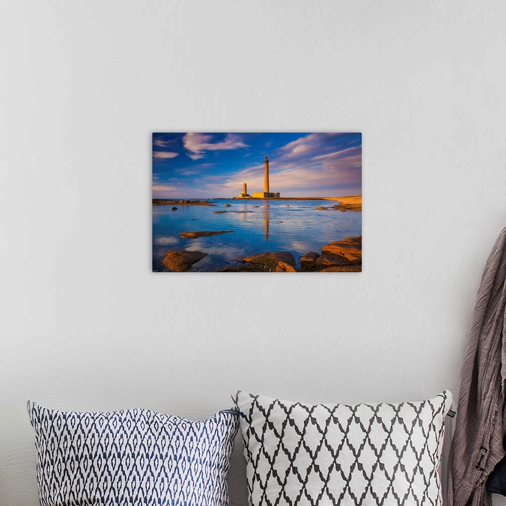A bohemian room featuring France, Normandy, English Channel, Basse-Normandie, Gatteville-le-Phare, Lighthouse.