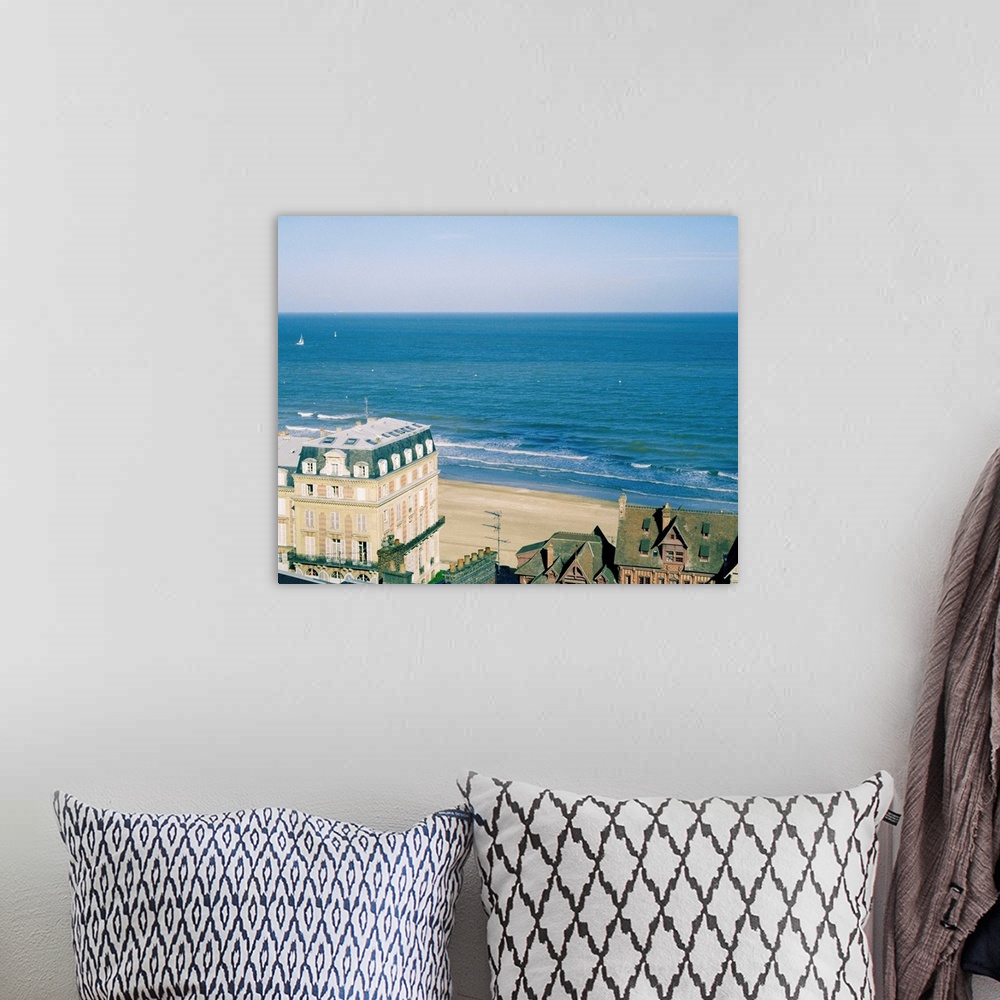 A bohemian room featuring France, Normandy, Trouville, Beach at Trouville