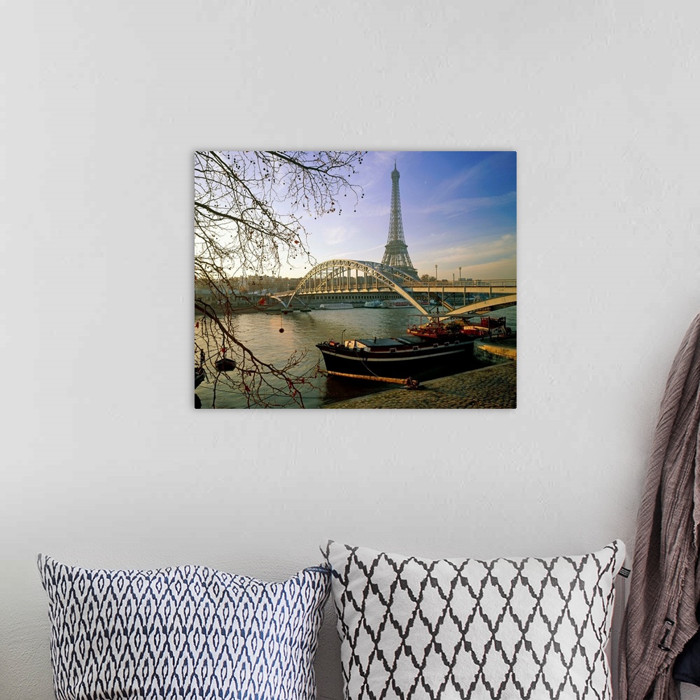 A bohemian room featuring France, Paris, Eiffel Tower and the Seine River