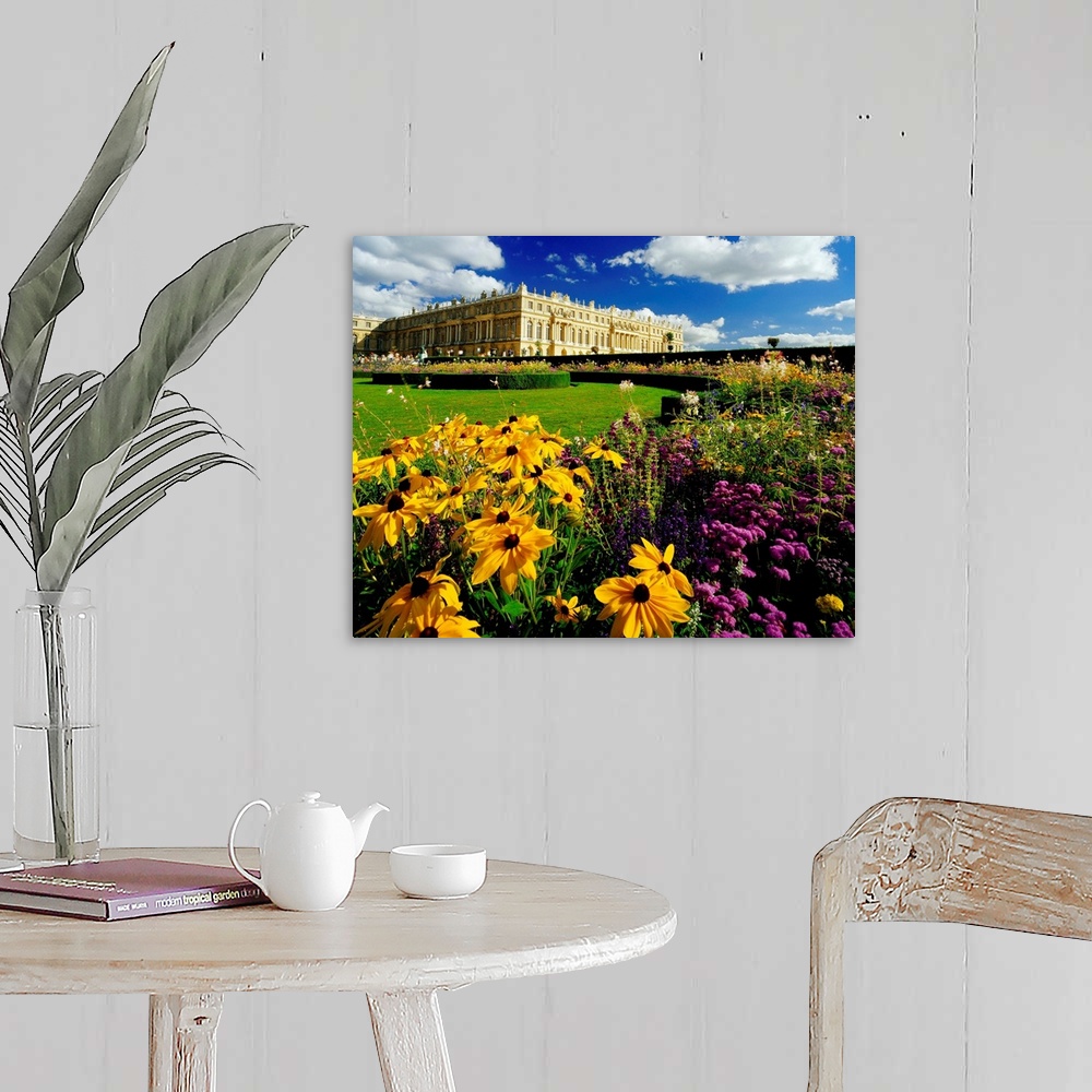 A farmhouse room featuring France, Paris, view of the Versailles Palace and garden