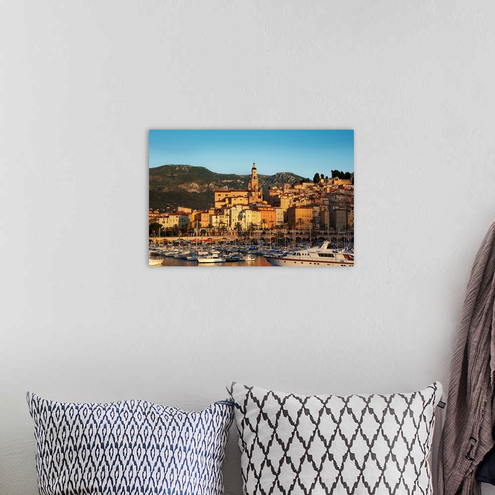 A bohemian room featuring France, Provence-Alpes-Cote d'Azur, Menton, St Michel basilica