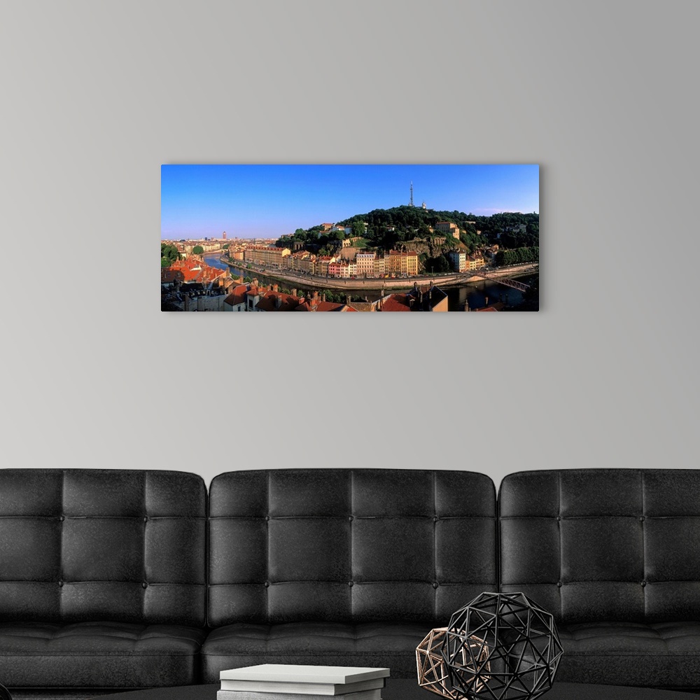 A modern room featuring France, Rhone-Alpes, Saone River and Fourviere hill