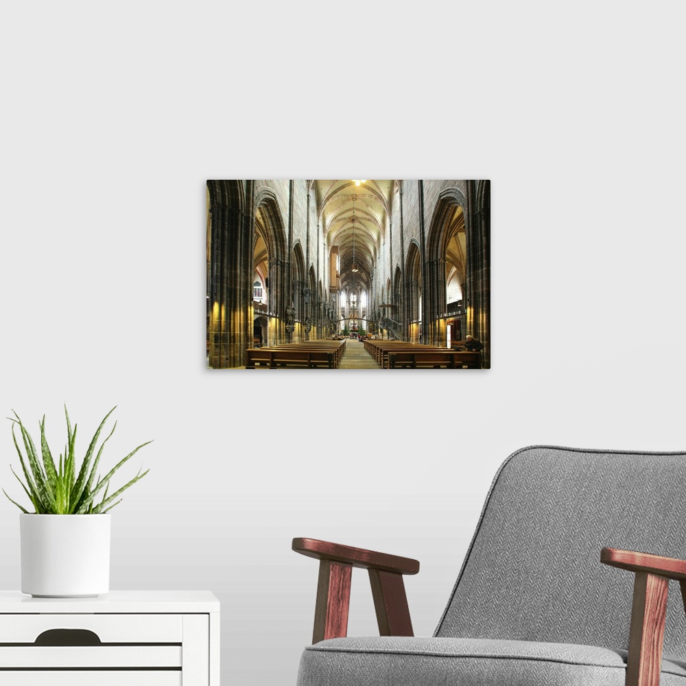 A modern room featuring Germany, Bavaria, N..rnberg, Sankt Lorenz Kirche (Cathedral)