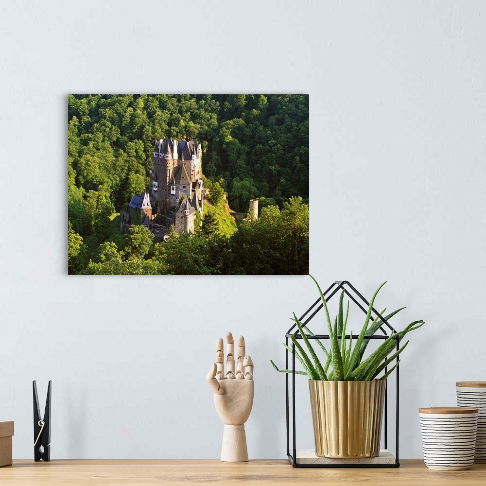 A bohemian room featuring Germany, Rhineland-Palatinate, Moselle Valley, Burg Eltz, View of the Castle