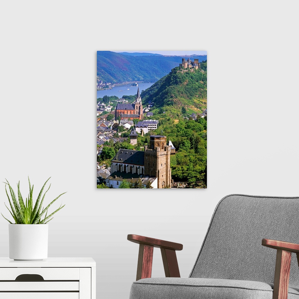 A modern room featuring Germany, Rhineland-Palatinate, St. Martin Church, the Red Church and the town