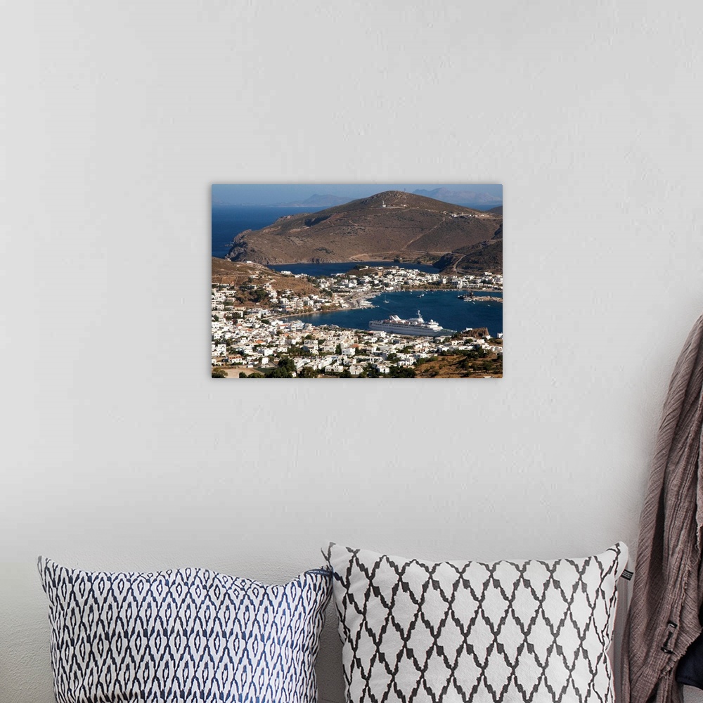 A bohemian room featuring Greece, Aegean islands, Dodecanese, Patmos island, Mediterranean area, Mediterranean sea, Travel ...
