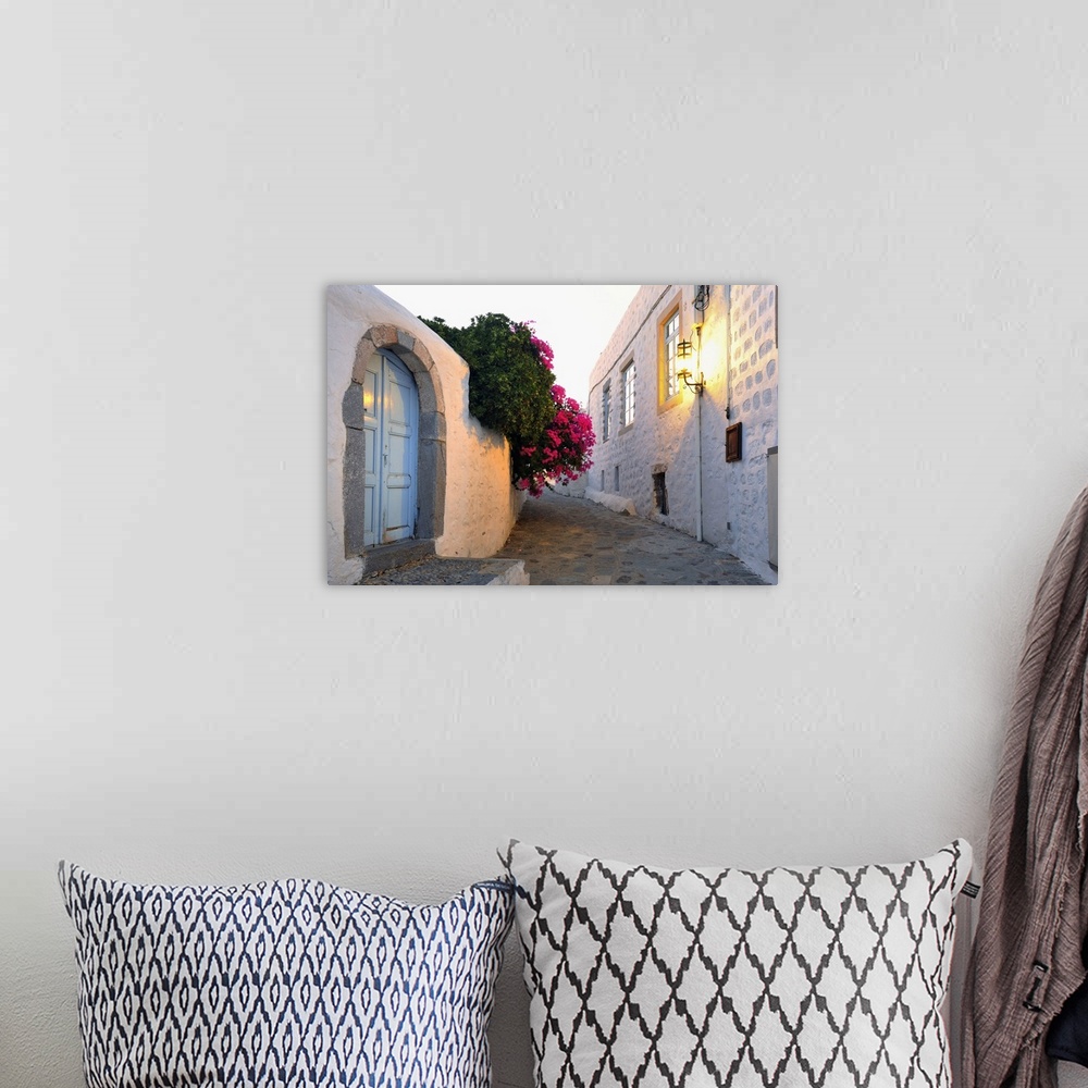A bohemian room featuring Greece, Aegean islands, Typical lane in the Chora