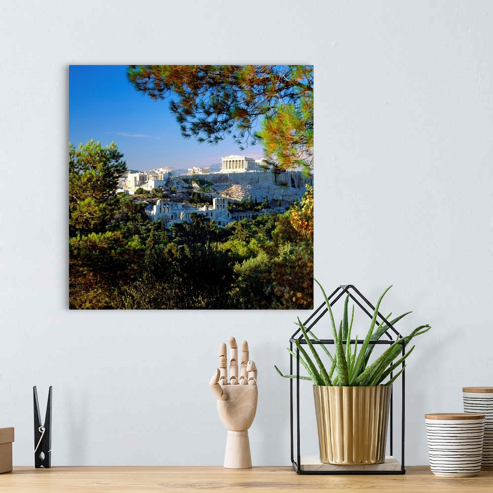 A bohemian room featuring Greece, Athens, Acropolis, View of Acropolis