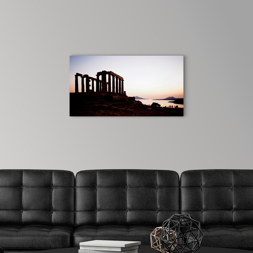 A modern room featuring Greece, Athens, Cape Sounion, Temple of Poseidon