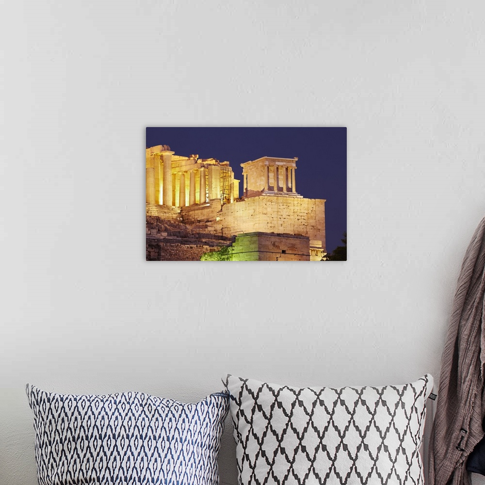 A bohemian room featuring Greece, Central Greece and Euboea, Attica, Athens, Acropolis at sunset