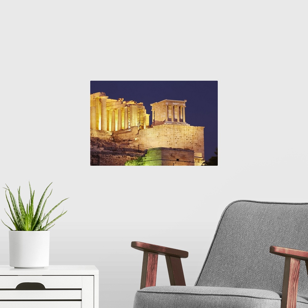 A modern room featuring Greece, Central Greece and Euboea, Attica, Athens, Acropolis at sunset