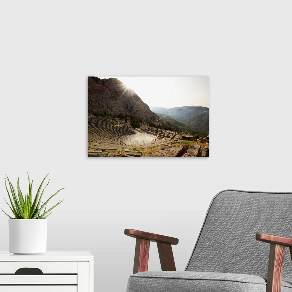 A modern room featuring Greece, Central Greece and Euboea, Delphi, Ampitheatre above the Temple of Apollo