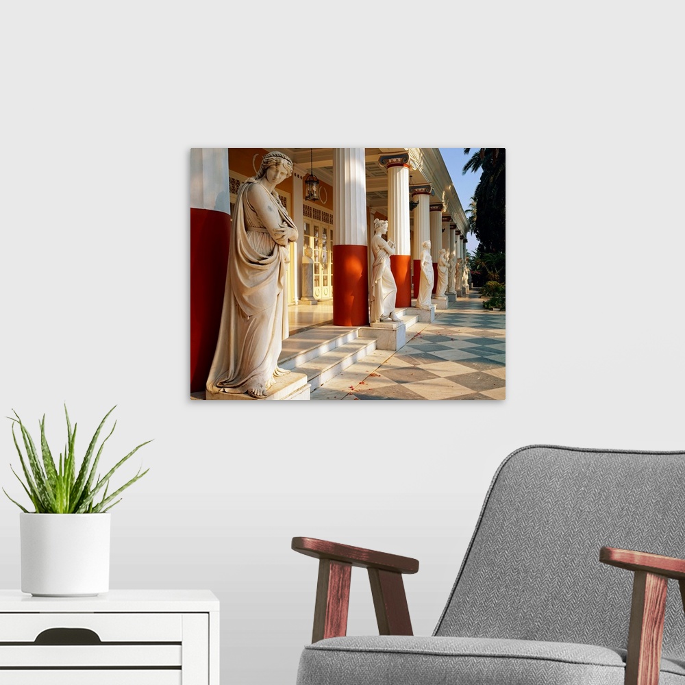 A modern room featuring Greece, Corfu, The Villa of Achilleion, residence of Empress Elizabeth of Austria