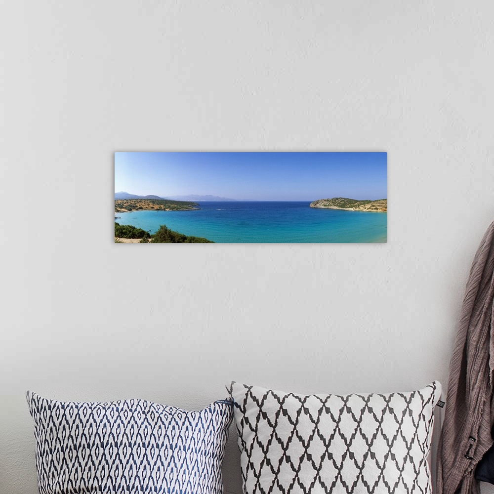 A bohemian room featuring Greece, Crete Island, Crete, Mirambelou Gulf, A beach near Gournia