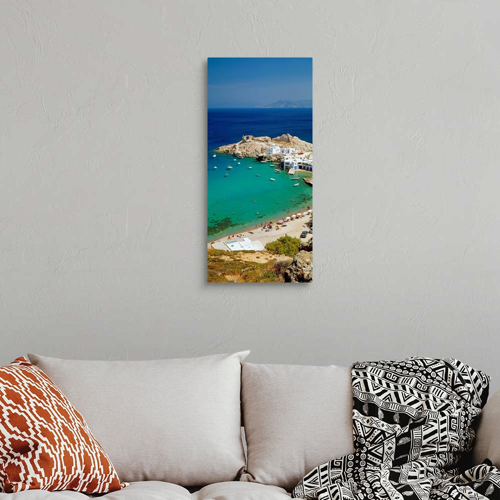 A bohemian room featuring Greece, Cyclades, Milos, Firopotamos beach
