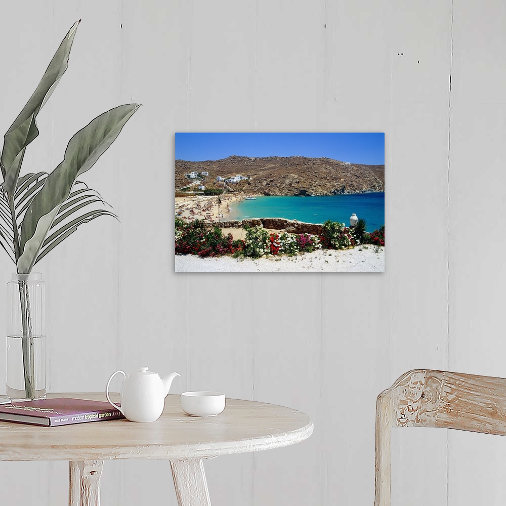 A farmhouse room featuring Greece, Cyclades, Santorini, Super Paradise Beach