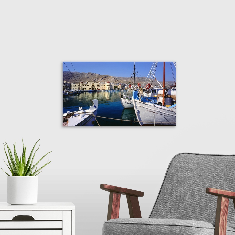 A modern room featuring Greece, Dodecanese, Kalymnos, the harbor