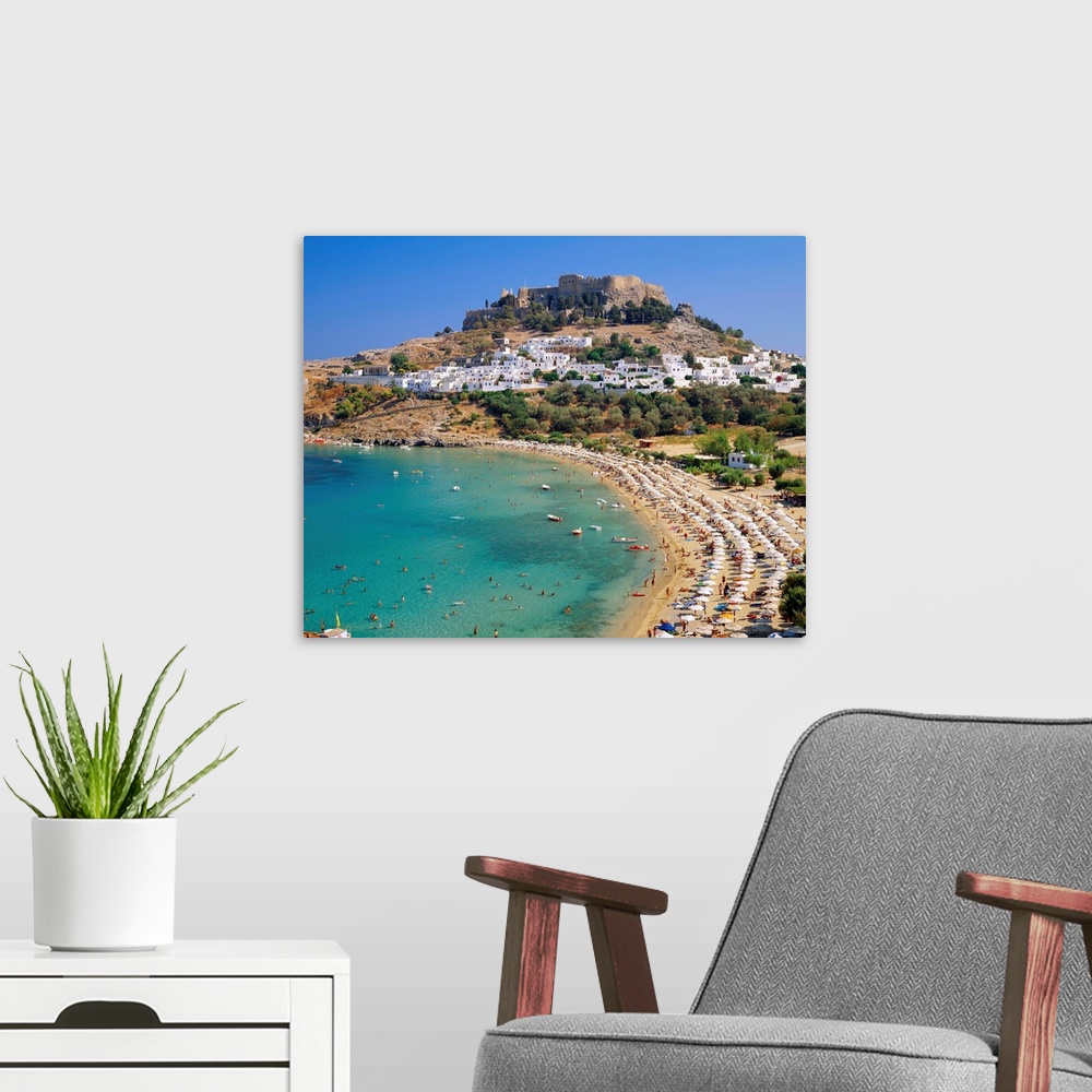 A modern room featuring Greece, Dodecanese, Rhodes, Acropolis of Lindos