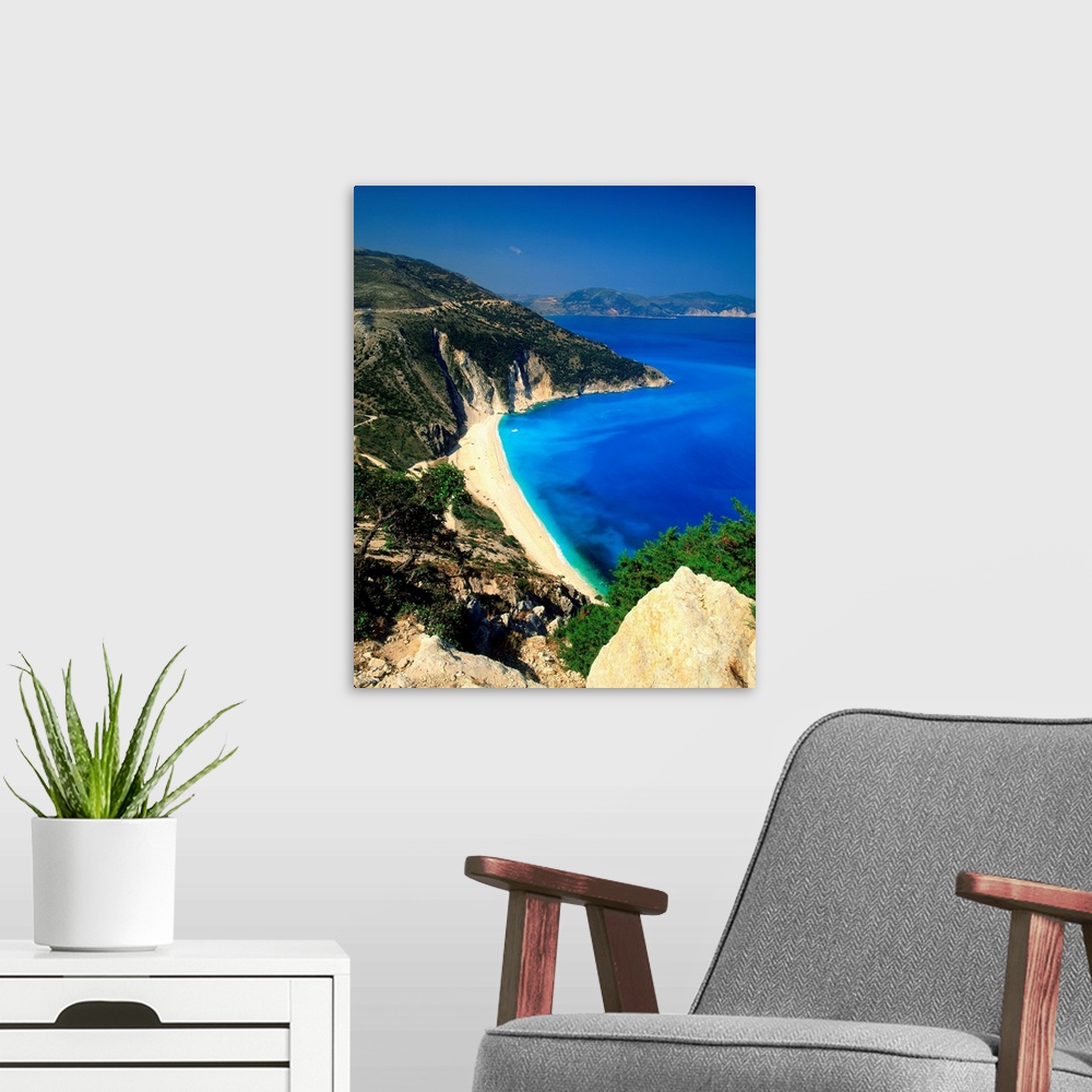 A modern room featuring Greece, Kefalonia, Beach