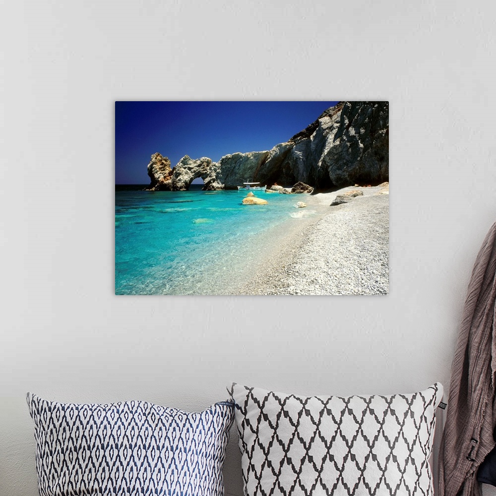 A bohemian room featuring Greece, Sporades, Skiathos, Lalaria beach